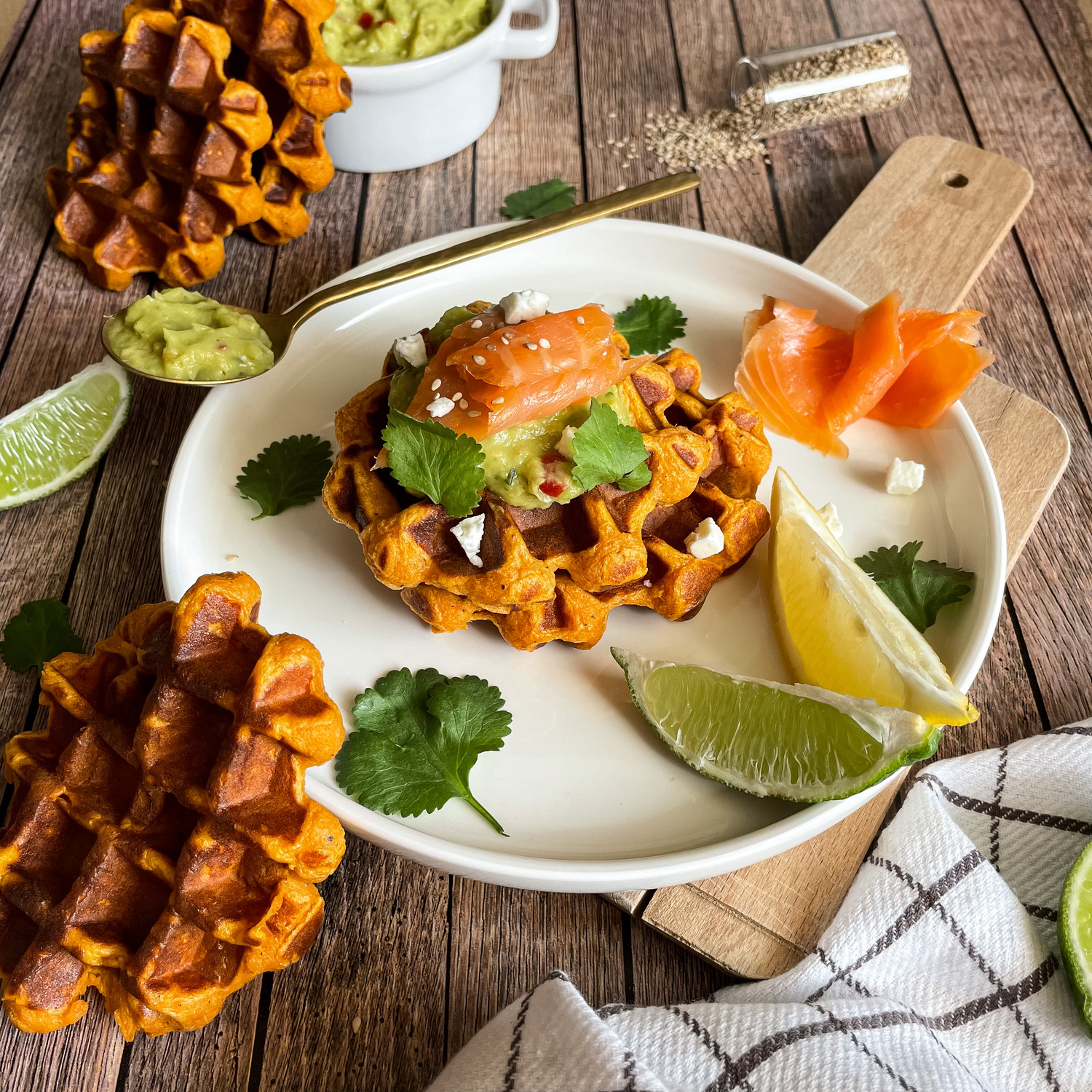 Gaufre à la patate douce